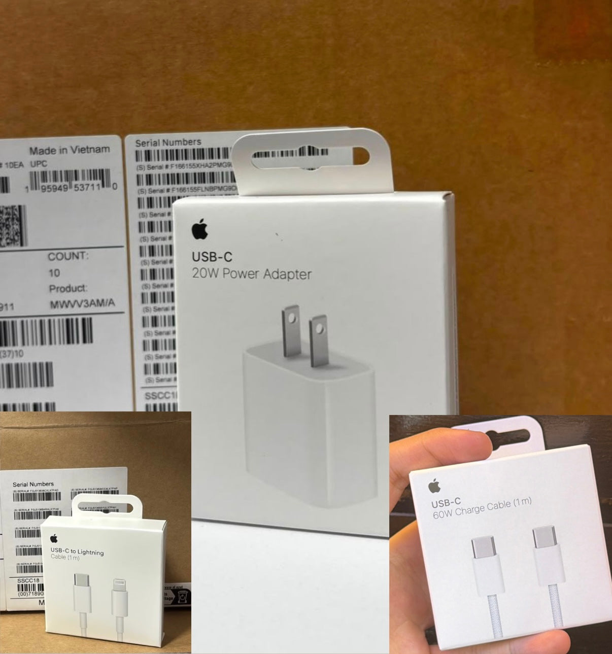 10 Cargadores Apple Original 20w
